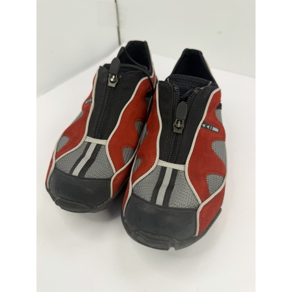 Ecco Shoes - Ecco Women's Receptor Shoes Black & Red Gryphon Us Size 6.5 Zip Front